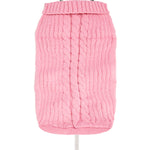 Urban Pup Pink Cable Knit Dog Sweater