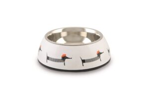 BZ Dog Bowl Woby White - 14cm