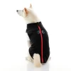 Gooby Zip Up Fleese Vest Black - Large