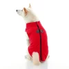 Gooby Zip Up Fleese Vest Red Large