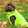 Hugo & Hudson Reversible Dog Puffer Jacket Green and Navy - Large 65cm
