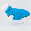 Hugo & Hudson Reversible Dog Puffer Jacket Black and Grey - Large 55cm