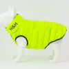 Hugo & Hudson Reversible Dog Puffer Jacket Green and Navy - Medium 45cm