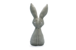 Velvet Dog Toy Rabbit Alina Grey 27