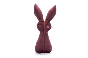 Velvet Dog Toy Rabbit Alina Pink 27