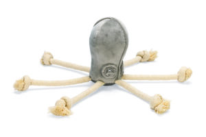 Velvet Dog Toy Octo Aisha Grey 15