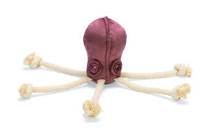 Velvet Dog Toy Octo Aisha Pink 15