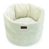 Cat Basket Ribbed Ljós Grá 50X50X35