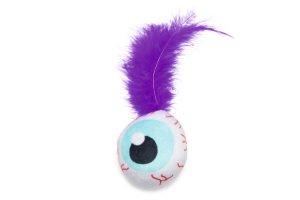 Beeztees Halloween Cat Toy Eye Feather